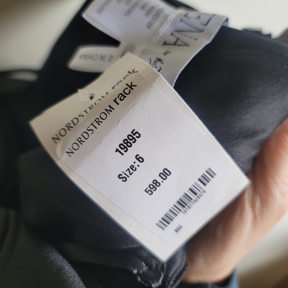 NWT - IEENA for Mac Duggal,  V-Neck Embroidered‎ Floral Midi Dress, Size 6 -$598 - Picture 12 of 12